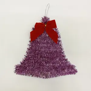 Прямая Продажа с фабрики, рождественские мини-блестящие колокольчики, подвесные украшения из мишуры для домашних животных