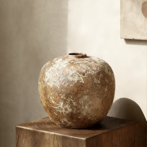 <span class=keywords><strong>Vase</strong></span> en céramique vintage artisanal <span class=keywords><strong>de</strong></span> grande taille, style Wabi-Sabi rustique Zen, pièce décorative, <span class=keywords><strong>vase</strong></span> en terre cuite, arrangement floral artisanal, hôtel - Product Image 4