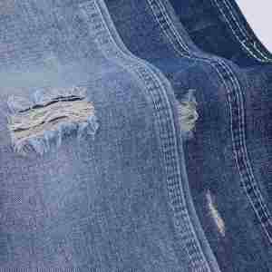 Nhà máy trực tiếp 14oz selvedge denim vải 75% cotton hữu cơ 25% POLY unisex không-căng màu xanh hữu cơ chống cháy sợi nhuộm - Product Image 5