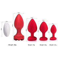 Analplug Vibrator mit Fernbedienung 10 Frequenzen USB-Aufladung Analmassagegerät Einführstimulator für Frauen Erwachsenen-Sexspielzeug
