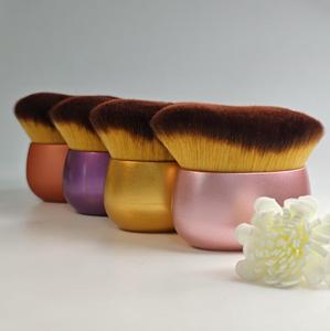 Logo personnalisé en gros Kabuki cosmétiques pinceau de <span class=keywords><strong>maquillage</strong></span> tête plate mélange bronzage pour le visage corps fond de teint correcteur <span class=keywords><strong>maquillage</strong></span> unique - Product Image 5