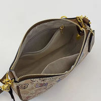 Sac à main en PU pour femme, style chaîne, tendance, portable, durable, avec fermeture éclair, sac bandoulière géométrique pour usage quotidien et voyage
