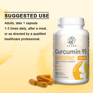 כורכום כמוסות כורכום כורכום כורכום 500 מ "ג 120 קפסולות צמחוניות עבור המוח המאיץ תמיכה משותף - Product Image 4