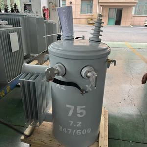 Transformateur monophasé immergé dans l'huile Dingxin 13,<span class=keywords><strong>2</strong></span> kV 13,8 kV 10 kVA, garantie de <span class=keywords><strong>2</strong></span> ans, prix pour une utilisation extérieure, faible perte, haute performance - Product Image 3