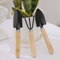 Ensemble d'outils de jardin en acier au carbone à 3 pièces, outils de plantation, de désherbage et de creusement, truelle pour plantes succulentes, mini pelle, fournitures de jardinage OEM