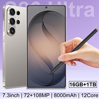 Teléfono Inteligente S26 Ultra 2026, Pantalla Completa de Alta Definición, Lápiz Integrado, 108MP, Teléfono Económico