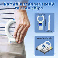 Escáner BT Universal de Microchip para Mascotas, Lector de Chip de 10/15 Dígitos, HDX AVID, de Dígitos, de 2 a 3