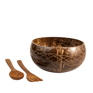 Bol en bois 100% naturel, écologique, design classique, articles ménagers, vaisselle, forme 14 x 14 x 9 cm, bol à salade pour la cuisine - Product Image 3