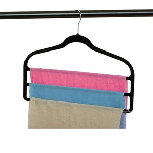 Móc Treo Quần Nhung Giá Treo Khăn Quàng Cổ Khóa Quần Áo Vải Nhung Tiết Kiệm Không Gian 4 Lớp - Product Image 6