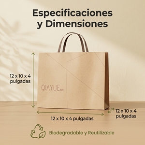 Bolsas de Papel Kraft con Asa Negra Satinada Plana, Impresión de Logotipo Personalizado, Embalaje Sostenible para Moda <span class=keywords><strong>y</strong></span> Panadería - Product Image 6
