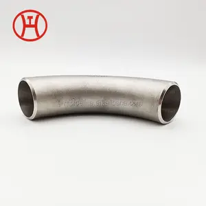 ASME B16.49 30 45 60 90 درجة الانحناء الطويل نصف قطر التقليل D = 150Mm لأنابيب الصلب 90 الكوع لحام التلت