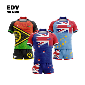 Venta caliente ropa de rugby para mujeres con tela elástica Custom Club Rugby Jersey Kits bordado Rugby Jersey - Product Image 6