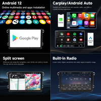 Autoradio Android 2 DIN Autoradio Modèle DSP GPS Stéréo Vidéo Pour Volkswagen 4 + 64/8 + 128 Lecteur DVD de voiture POLO/VW/Tiguan/Passat