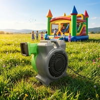 Souffleur Électrique Commercial AC de Haute Qualité 1500W 1800W 1.5HP, Haute Pression, Ignifuge IPX4, en Acier pour Châteaux Gonflables Commerciaux