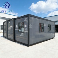 Güvenli Prefabrik Yaşam Alanı 20Ft 40Ft Genişletilebilir Konteyner Ev Prefabrik Dış Mekan Banyo İnşaatı Emlak