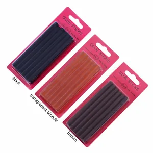 12pcs/lot Keratin Glue Sticks,fusion Glue, High Temperature Wig Special Hair Extension Glue Stick Hot Melt Glue Strip