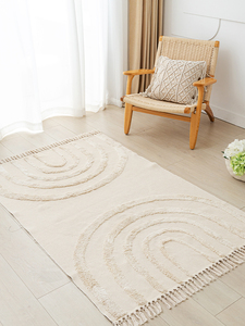 <span class=keywords><strong>Tappeto</strong></span> Extra-Large in Cotone Stile Vintage, Tappetino Versatile per Soggiorno, Copertura Completa del Pavimento, <span class=keywords><strong>Copritavolo</strong></span> da Pranzo - Product Image 2