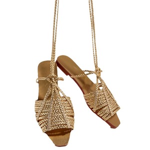 Sandalias de moda planas con punta abierta y correa romana de PU transpirable para mujer, estilo slip-on, novedad de verano 2026 - Product Image 5