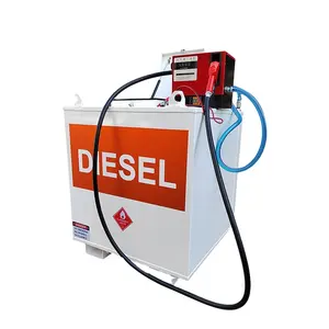 Dubbelwandige Zelfbundige Olieopslagtank Met Pomp Voor Dieselgenerator