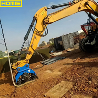 Compacteur à plaques vibrantes hydrauliques HOMIE pour le compactage du sol et des routes, adapté aux excavatrices de 18 à 24 tonnes, en promotion