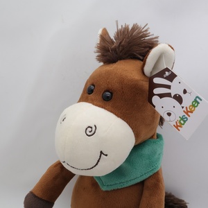 Super doux Kawaii Style mascotte en peluche cheval vacances cadeaux bébé peluche animal pour <span class=keywords><strong>poney</strong></span> avec écharpe PP coton remplissage - Product Image 6