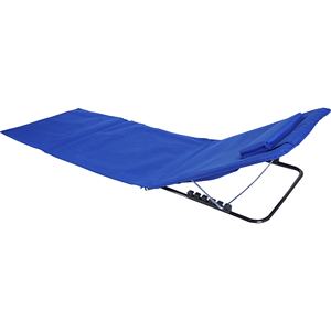 Chaise longue de plage pliable moderne et portable avec cadre en acier inoxydable réglable, imperméable, pour les vacances d'été - Product Image 3