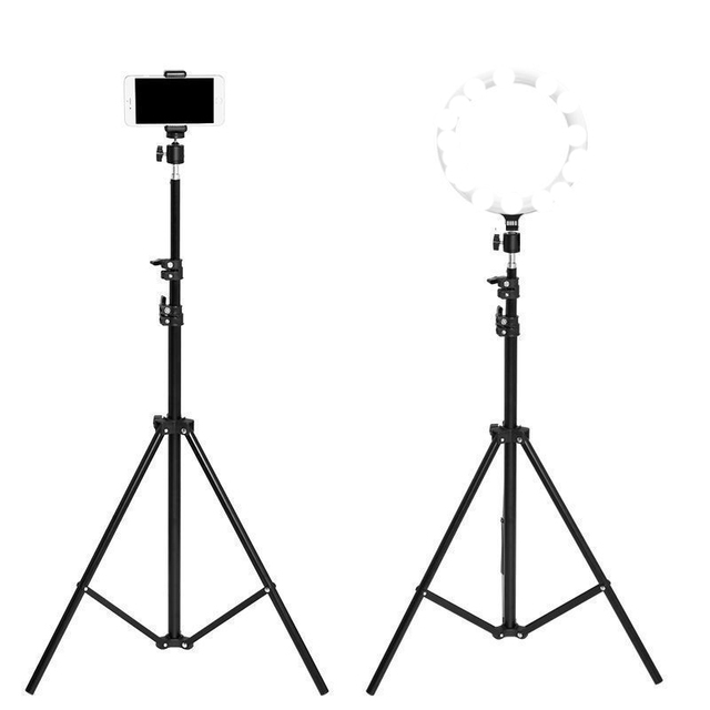Cheap 2.1m Tripod Light Stand With 1/4 Screw Rotating Ball Head for Softbox Flash Reflector Phone Ring Light Vlog Broadcasting