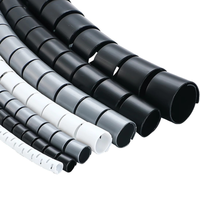 Línea Flexible Espiral Cable Organizador Almacenamiento Tubo Cable Protector Gestión Cable PE Tubo