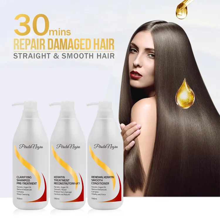 Hair Cream Brazilian Oil 1000Ml Gold Straightening Brazil Keratin Protein Treatment