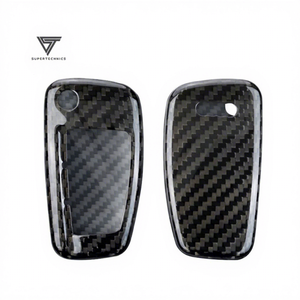 Couverture de porte-clés d'accessoire de voiture personnalisée en Fiber de carbone pour <span class=keywords><strong>Audi</strong></span> <span class=keywords><strong>TT</strong></span> TTS <span class=keywords><strong>Mk2</strong></span> 2008-2014 - Product Image 1