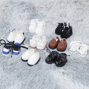Zapatos de Lona con Cordones de Color Sólido de 3.8cm para Muñecas, Zapatos de PU para Accesorios de Ropa de Muñecas Labubo, Venta al Por Mayor - Product Image 2