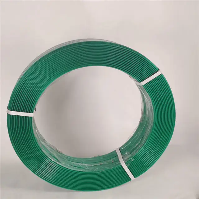 De cumplimiento ambiental mascotas reciclables correa de poliéster cinturón bobina rollo por caja de cartón de bandas