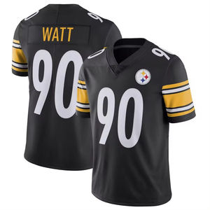 Pittsburgh da uomo # Maglia da basket T.J. Watt 90 Nera VpUntouchable Limited Edizione Limitata Cucita - Bianco Nero - Product Image 4