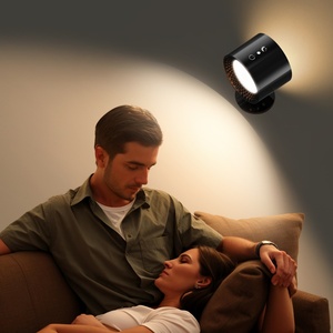 Lampe murale ronde à télécommande, rechargeable, à fixation magnétique, pour couloir, style nordique, en promotion - Product Image 2