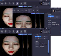Appareil professionnel d'analyse de la peau avec imagerie HD et scanner facial multi-lumière pour consultation en clinique de beauté