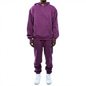 ชุดวอร์มผู้ชายผ้าฟลีซกันลมแบบหนา 2 ชิ้น แขนยาว ผลิตจากผ้าฝ้าย 100% เป็นมิตรต่อสิ่งแวดล้อม เหมาะสำหรับฤดูหนาว - Product Image 2