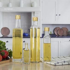 Fabricante precio de fábrica de alta calidad claro botella de aceite de oliva de cocina hogar utilizado botella de vidrio de 200ml - Product Image 1