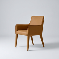 Chaises de salle à manger TrustHome, style nordique européen moderne, mobilier de salle à manger, fauteuil en cuir avec accoudoirs