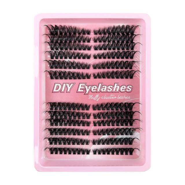Wholesale Natural DIY Lash Extension Kit with Soft Custom Logo Pre-Cut Segment Cluster Lashes