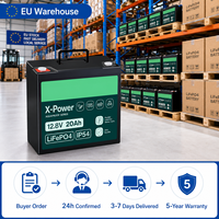 Batterie Lithium LiFePO4 à Décharge Profonde 12.8V 20Ah pour VR, Yacht, Stockage d'Énergie Solaire - Livraison Rapide depuis l'Entrepôt UE - X-Power XP-LFP12100