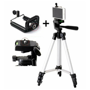 Trípode 3110 inteligente de aluminio ajustable portátil y plegable soporte para trípode Clip y soporte para cámara trípode de cabeza panorámica de 3 vías - Product Image 5