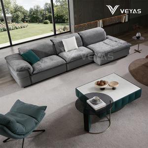 Funda de Sofá Seccional Reclinable de Estilo Nórdico, Tela Chenilla, Tacto Suave y Afelpado, Calidad Superior, Sofá en Forma de L - Product Image 2