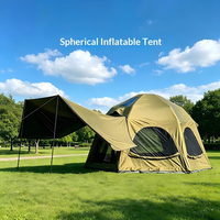 Tente de camping sphérique gonflable sans assemblage, grande taille, tissu Oxford, résistante aux UV, imperméable, tentes d'extérieur