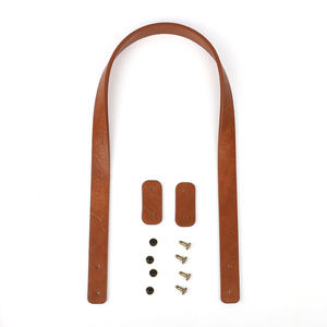 Poignées de sac <span class=keywords><strong>en</strong></span> similicuir de 60cm de Long avec languettes aux deux extrémités et Rivets libres permettant le remplacement <span class=keywords><strong>des</strong></span> sangles de sac - Product Image 3