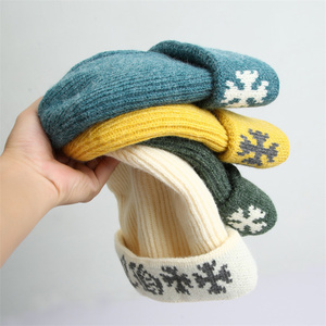 Mũ Beanie Dệt Kim Ấm Áp Mùa Đông Mới Mũ Beanie Họa Tiết Hoa Văn Bán Sỉ Với Logo Tùy Chỉnh Mũ Len Hình Đầu Lâu Cho Nữ - Product Image 2