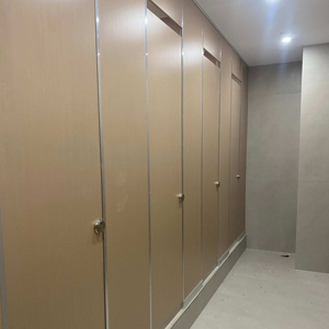 Chất lượng cao 12 mét thương mại nhỏ gọn Laminate nhà vệ sinh phân vùng cubicle với LED ánh sáng thiết kế hiện đại cho các trường học và bệnh viện sử dụng - Product Image 3
