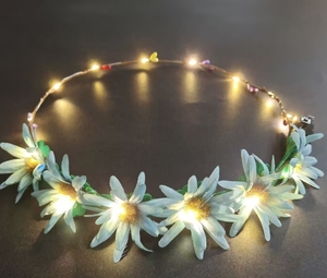 Diadema de Flores LED, Diademas de Flores Luminosas, Coronas Florales Brillantes para Bodas, Fiestas en la Playa, Cumpleaños, Cosplay - Product Image 2
