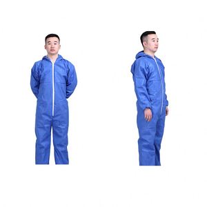 Safety PP Coveralls With Elastic Cuffs Nonwoven Cleanroom Overalls Anti-Dust disposable coverall suit - Product Image 1