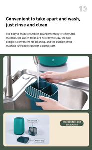 Macchina per la disinfezione di posate e bacchette per la pulizia UV porta coltelli per uso domestico ripiano in plastica - Product Image 6