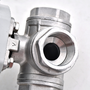 Vanne à boisseau sphérique électrique en plastique petite vanne à boisseau sphérique à trois voies en acier inoxydable avec actionneur électrique - Product Image 2